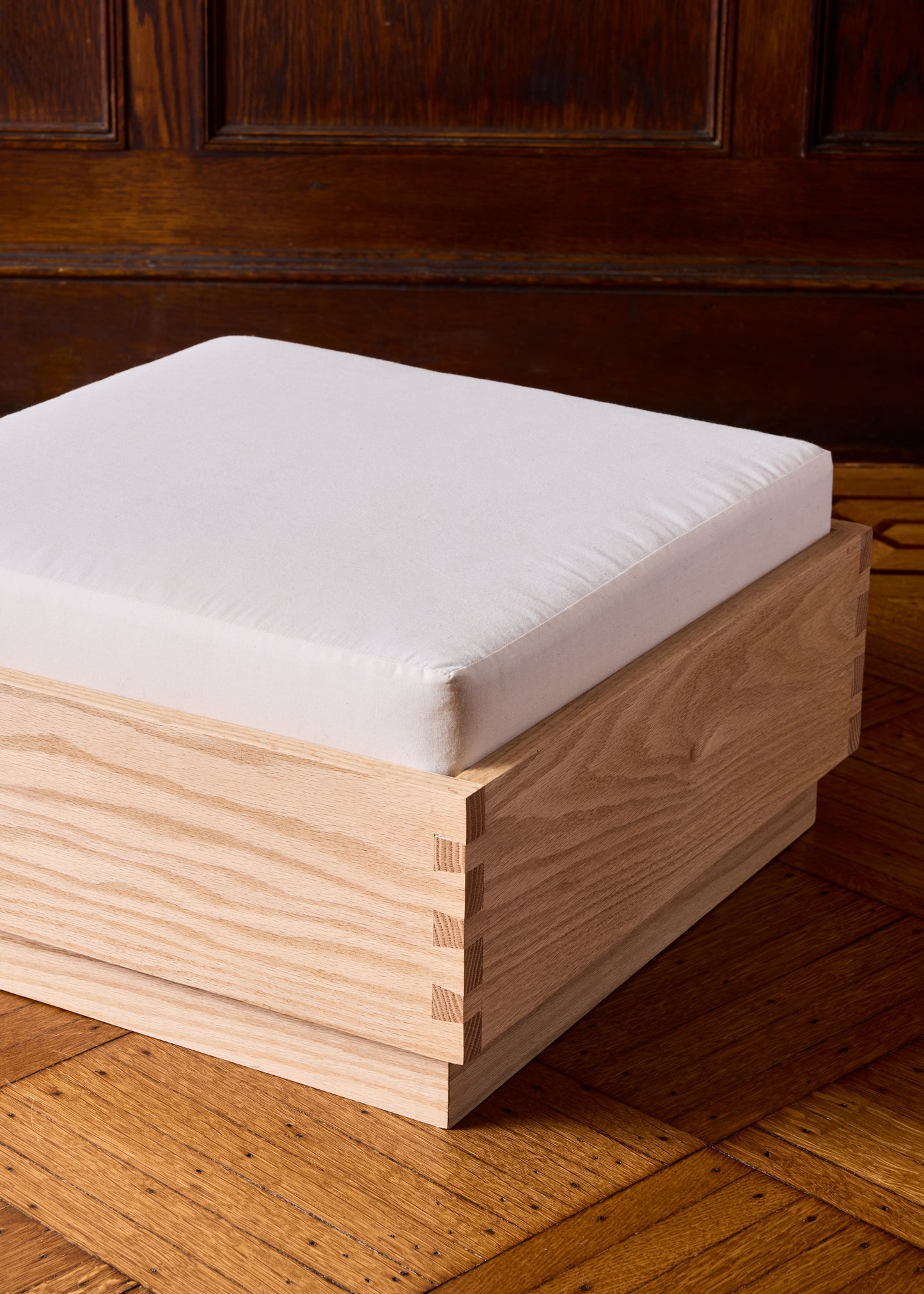 GRETE OTTOMAN - NATURAL OAK