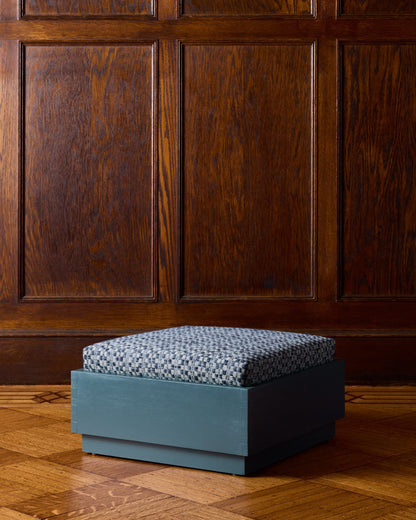 GRETE OTTOMAN - SAXON BLUE