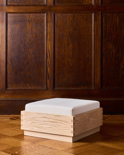 GRETE OTTOMAN - NATURAL OAK