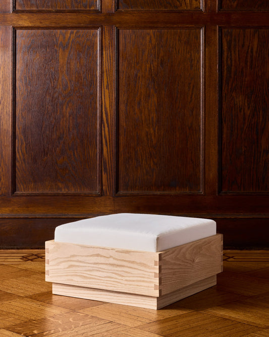 GRETE OTTOMAN - NATURAL OAK